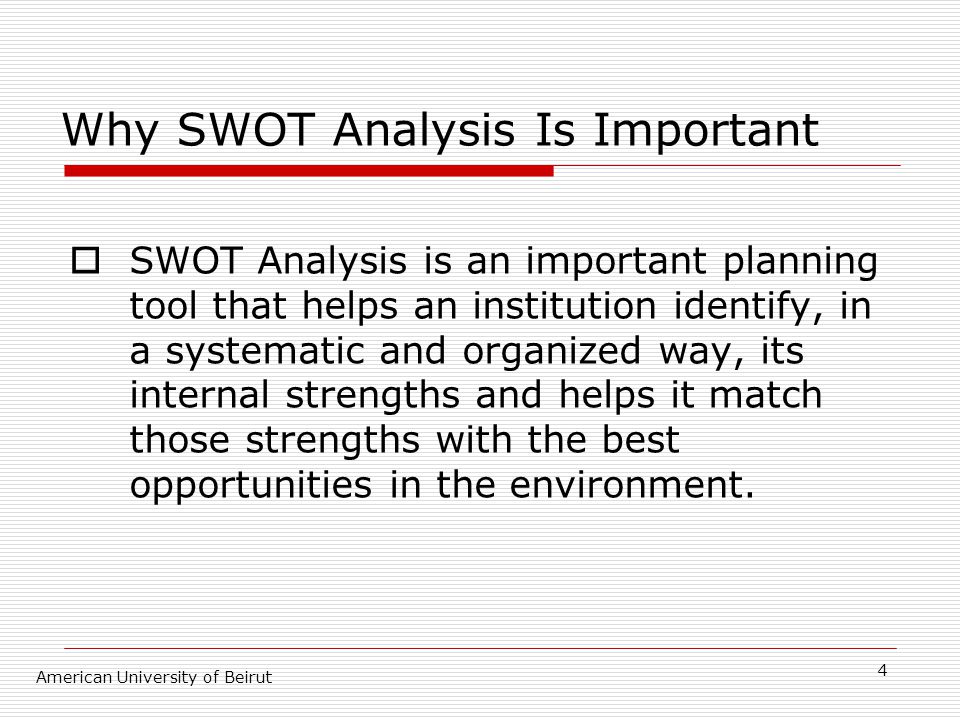 Importance Of SWOT Analysis In Your Marketing Plan
